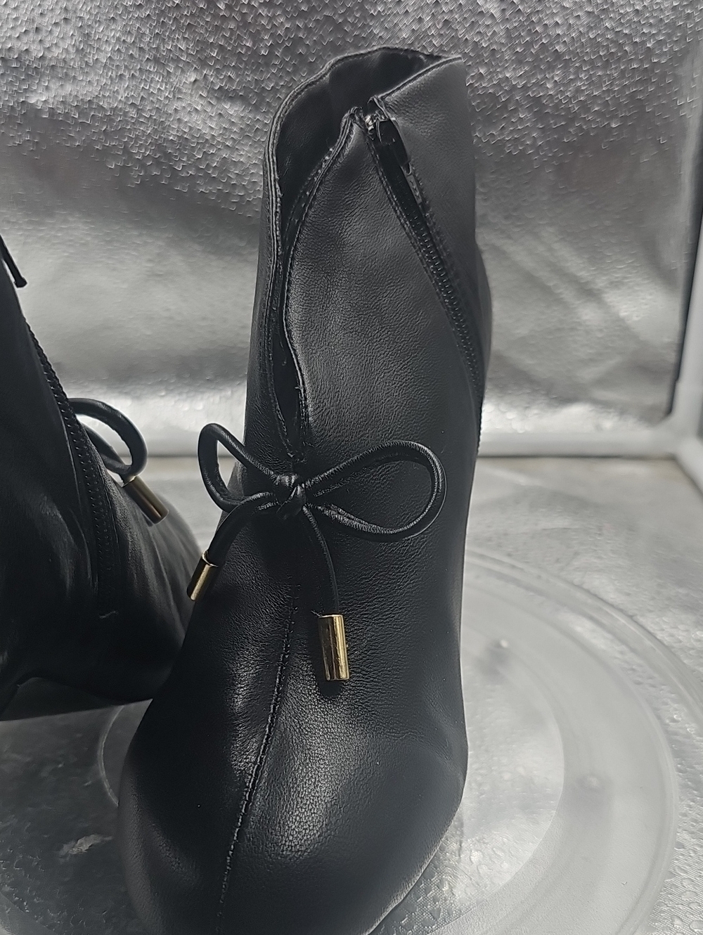 W Black Heels Sz8 - Picture 2 of 5